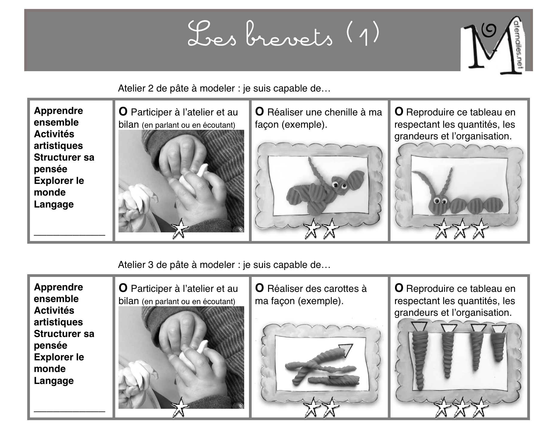 Carnet de suivi en maternelle